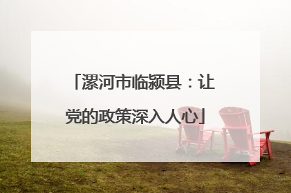 漯河市临颍县：让党的政策深入人心
