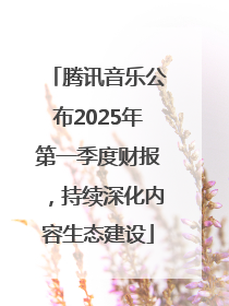 腾讯音乐公布2025年第一季度财报，持续深化内容生态建设