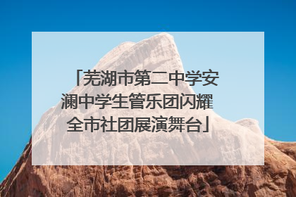 芜湖市第二中学安澜中学生管乐团闪耀全市社团展演舞台