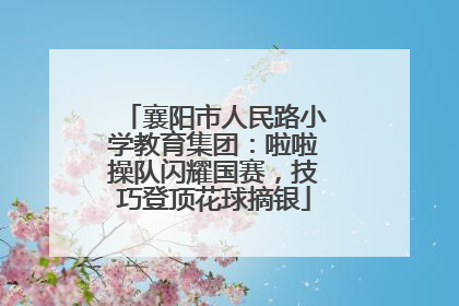 襄阳市人民路小学教育集团：啦啦操队闪耀国赛，技巧登顶花球摘银