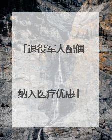 退役军人配偶纳入医疗优惠
