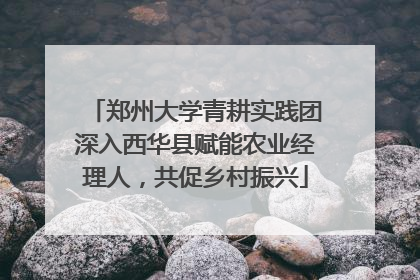 郑州大学青耕实践团深入西华县赋能农业经理人，共促乡村振兴