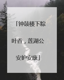 钟鼓楼下粽叶香，莲湖公安护安康