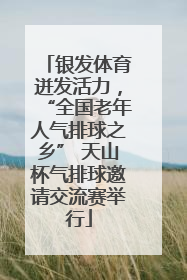 银发体育迸发活力，“全国老年人气排球之乡” 天山杯气排球邀请交流赛举行
