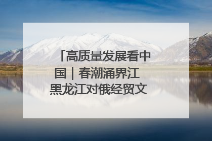 高质量发展看中国｜春潮涌界江 黑龙江对俄经贸文旅交流绿意盎然