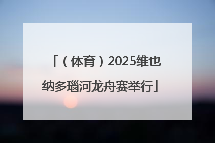 （体育）2025维也纳多瑙河龙舟赛举行
