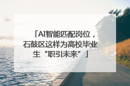 AI智能匹配岗位，石鼓区这样为高校毕业生“职引未来”